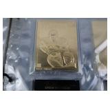 Danbury Mint 22kt Gold NFL Football Card Collection in Album