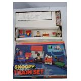 Snoopy Train Set Vintage Battery Operated Peanuts Complete in Box