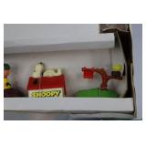 Snoopy Train Set Vintage Battery Operated Peanuts Complete in Box