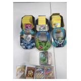 Large Pokemon Trading Card Lot with Tins and Binder Holos