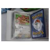 Large Pokemon Trading Card Lot with Tins and Binder Holos