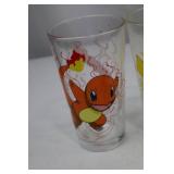 Pokemon Collectibles Lot: 4 Glasses, Cap, Cards, Sticker Book