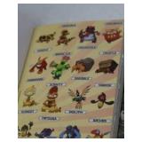 Pokemon Collectibles Lot: 4 Glasses, Cap, Cards, Sticker Book