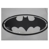 Batman Logo Wall Decor, 12 x 6.8 Inch Metal Accent