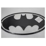 Batman Logo Wall Decor, 12 x 6.8 Inch Metal Accent
