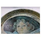 Antique Satin Turkish Blend Cigarettes Advertising Tin Tray