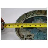 Antique Satin Turkish Blend Cigarettes Advertising Tin Tray