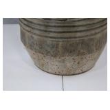 Tall Faux Grass in Weathered Metal Planter, 63 Inches