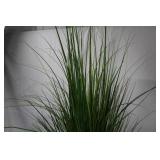 Tall Faux Grass Plant in Gray Planter - 47 Inch