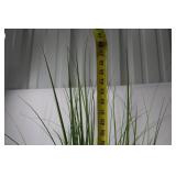 Tall Faux Grass Plant in Gray Planter - 47 Inch