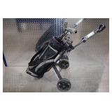 Nike, Zevo, and ProKennex Golf Club Set with BagBoy Cart and Top-Flite Putter