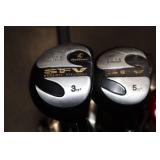 Nike, Zevo, and ProKennex Golf Club Set with BagBoy Cart and Top-Flite Putter