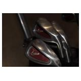 Nike, Zevo, and ProKennex Golf Club Set with BagBoy Cart and Top-Flite Putter