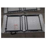 Folding Plastic Utility Table with Carry Handle -  48" W x 29" H