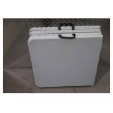 Folding Plastic Utility Table with Carry Handle -  48" W x 29" H
