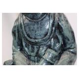 Vintage US Navy Diver Sculpture - 24" Tall Painted Concrete