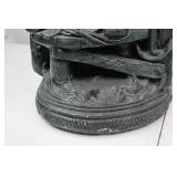 Vintage US Navy Diver Sculpture - 24" Tall Painted Concrete