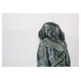 Vintage US Navy Diver Sculpture - 24" Tall Painted Concrete