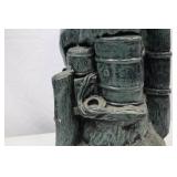 Vintage US Navy Diver Sculpture - 24" Tall Painted Concrete