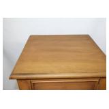 Wooden Side Table with Drawer and Lower Shelf