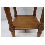 Wooden Side Table with Drawer and Lower Shelf