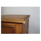 Wooden Side Table with Drawer and Lower Shelf