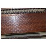 Wooden Bench with Dark Finish, 17" x 42 Inches