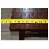 Wooden Bench with Dark Finish, 17" x 42 Inches