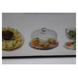 Blue Harbor 6-in-1 Glass Cake Stand with Dome Lid