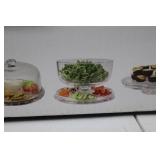 Blue Harbor 6-in-1 Glass Cake Stand with Dome Lid