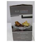 Blue Harbor 6-in-1 Glass Cake Stand with Dome Lid