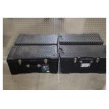 Lot of 4 Large Plastic Storage Trunks
