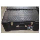 Lot of 4 Large Plastic Storage Trunks