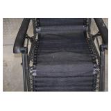 Black Mesh Zero Gravity Outdoor Recliner Chair