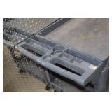 Heavy-duty plastic utility cart with two shelves and compartments