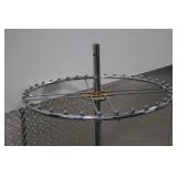 Chrome Round Retail Clothing Rack, 56 in Tall