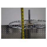 Chrome Round Retail Clothing Rack, 56 in Tall