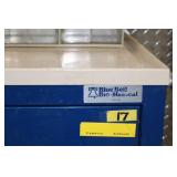 Blue Rolling Metal Toolbox