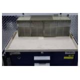 Blue Rolling Metal Toolbox