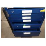 Blue Rolling Metal Toolbox