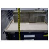 Blue Rolling Metal Toolbox