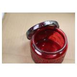Candle Making Kit Lot: Wax Melting Furnace, Soy Wax, Wicks & Red Glass Jars
