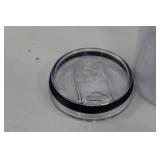 Lot of 11 White Stainless Steel Tumblers with Lids