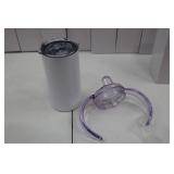 Lot of 9 Stainless Steel Kids Tumblers with Lids & Handles