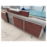 Wasserstrom Cold Prep Table With Decorative Glass Dividider