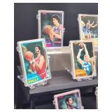 (100) Assorted Vintage 1981- 82 Topps Basketball Cards in (10) Plastic Holders