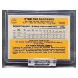 Vintage 1983 Donruss Baseball Chicago Cubs HOF Great "Ryne Sandberg" Rookie Card #277