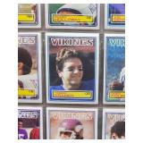 Binder with Assorted Vintage Minnesota Vikings Football Cards and Minnesota North Star Hockey Cards
