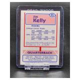 Vintage Pre NFL 1985 Topps USFL Football Houston Gamblers "Jim Kelly" Rookie Card #45