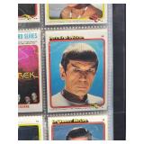 Vintage 1979 Topps Star Trek Binder Containing 72 Trading Cards